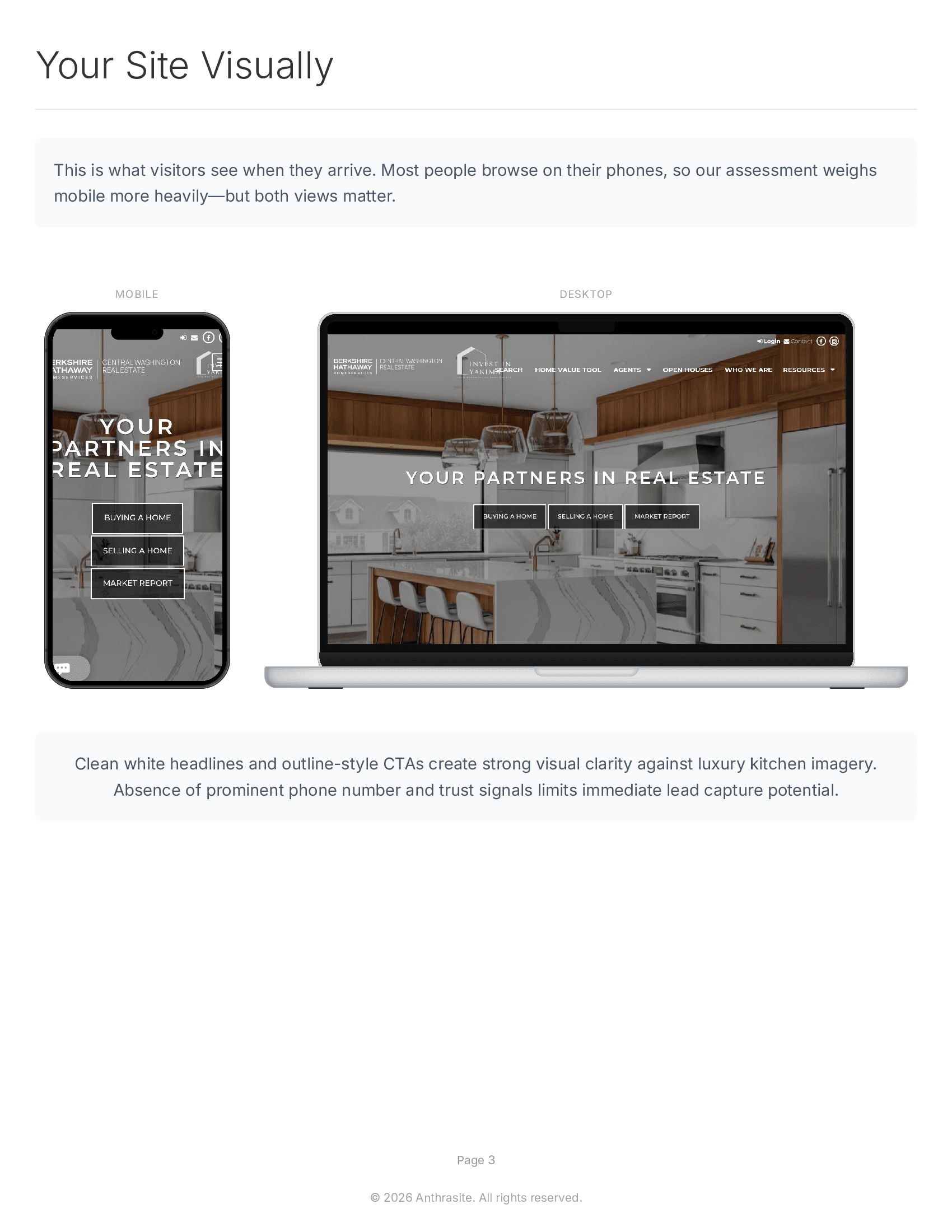 Sample report page 3 - Score details